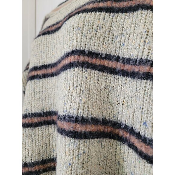 Free People Striped Alpaca/Wool Blend Oversized Tunic Sweater Women's SM - Picture 4 of 7